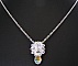 Pendentif boule de cristal Swaroski sur cha&icirc;ne