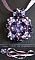 Pendentif en kit Andros Indigo violet