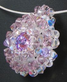 Pendentif en kit Giraglia Lilas Blanc