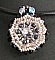 Pendentif Milos Noir sur cuir