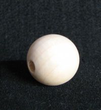 Perle en bois brut 25 mm