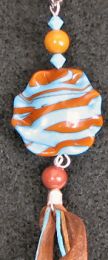 Porte-cl&eacute; Soucoupe turquoise Murano