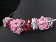 Torques aux boules de perles roses et Bali