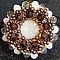 Toupie 4mm Sand Opal x 12