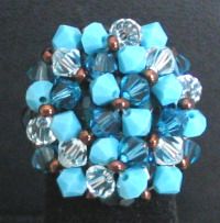 Toupie 4mm Turquoise x 12