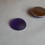 Cabochon Luna Soft violet tanzanite diamètre 18mm